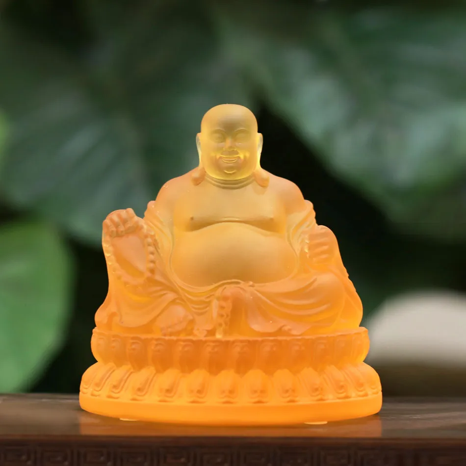 Tượng Để Xe Hình Đức Phật Di Lặc, Cao 10.5cm, vật phẩm tâm linh cho xe hơi