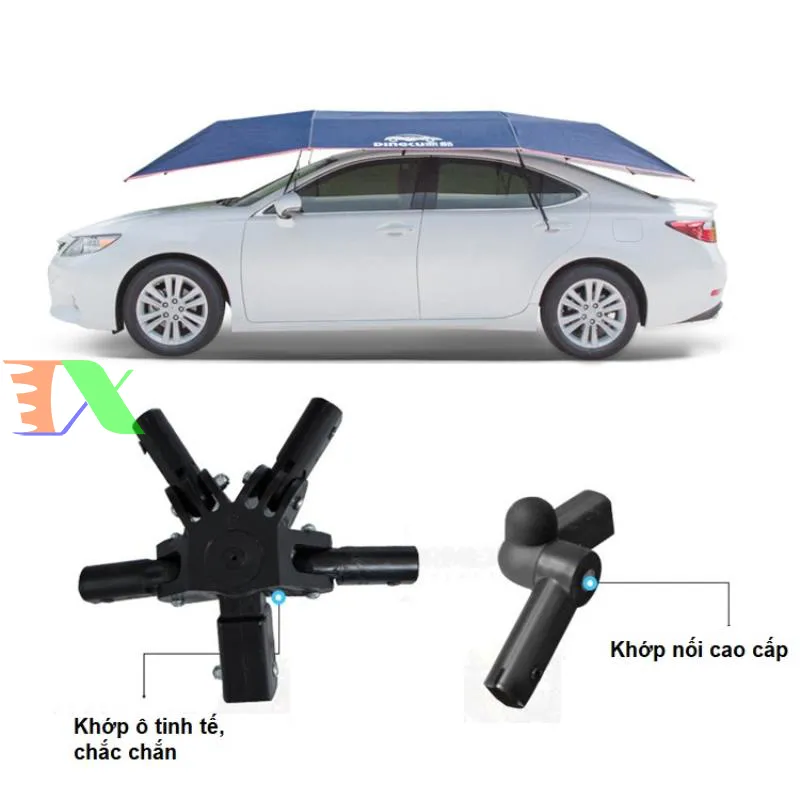 Ô che nắng đa dụng thông minh giúp nhiệt độ trong xe giảm đáng kể so với môi trường