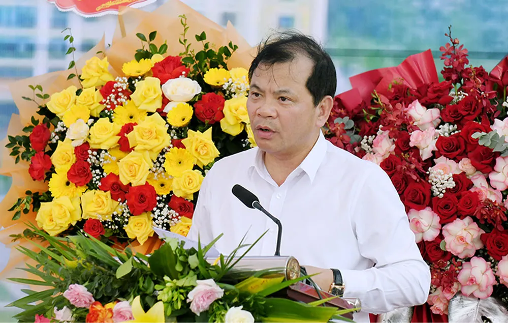 Lãnh đạo tỉnh phát biểu tại lễ khai trương