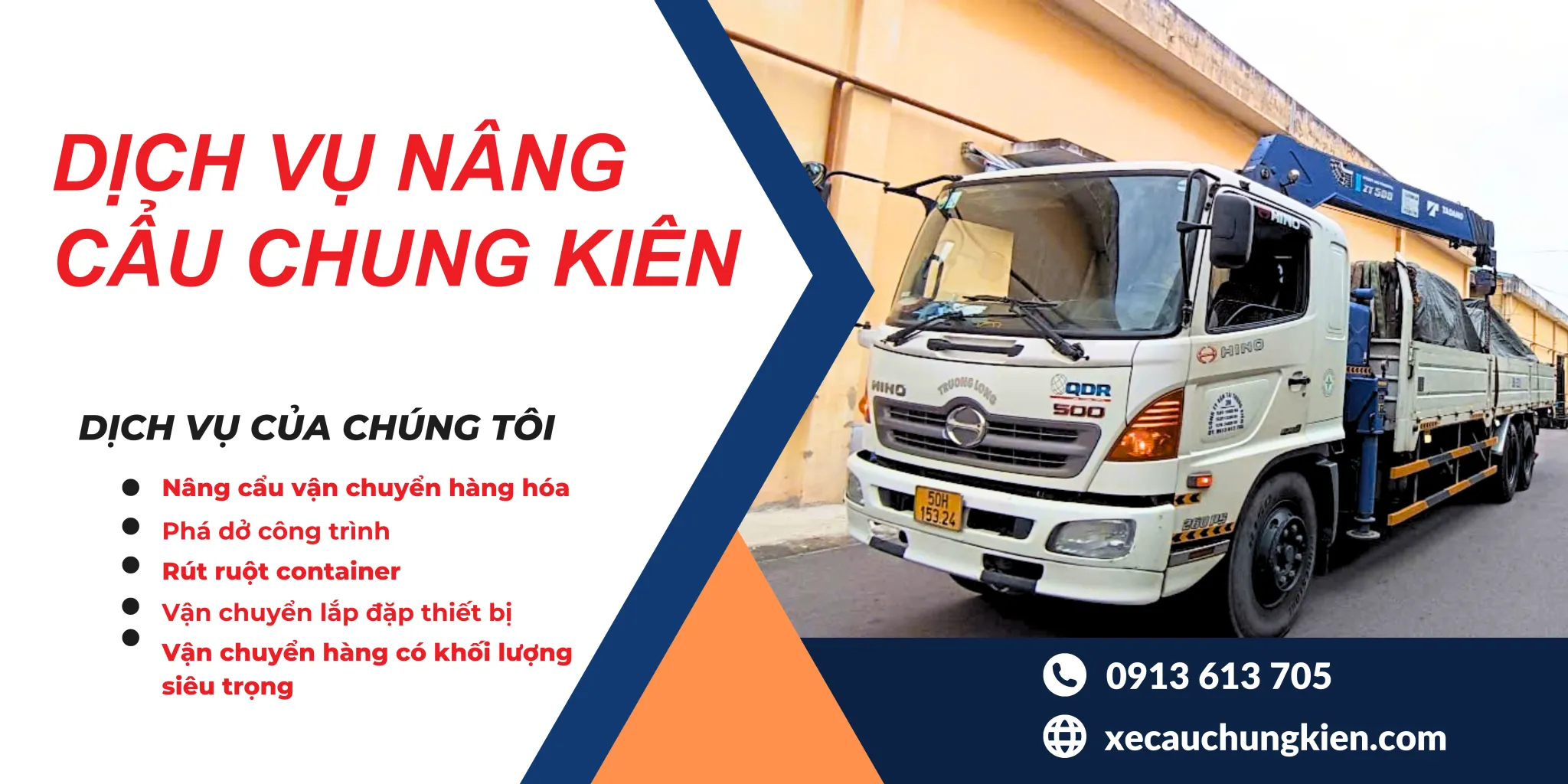 Dịch vụ cho thuê xe cẩu tphcm chuyên nghiệp với đội xe hùng hậu