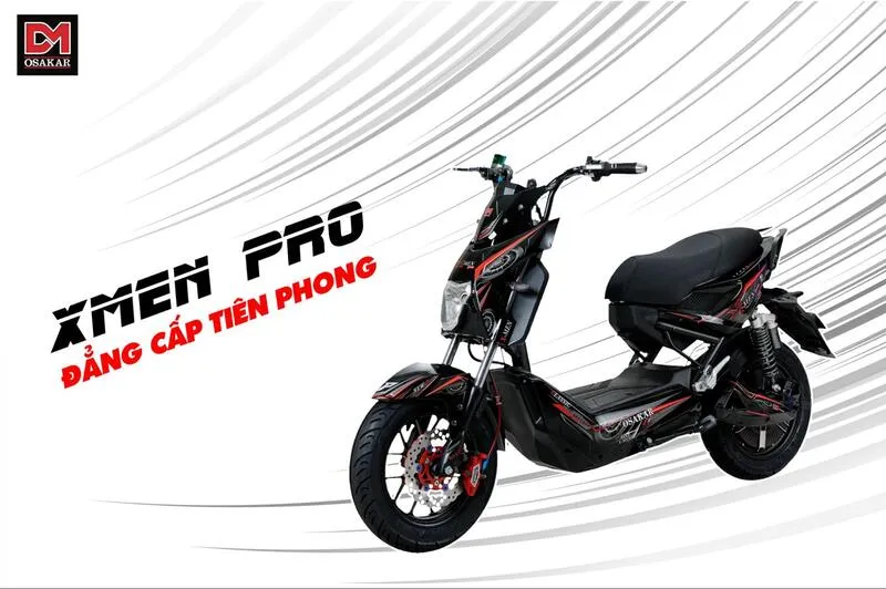 Mẫu xe máy điện Xmen với khả năng di chuyển ấn tượng từ 60 đến 100 km