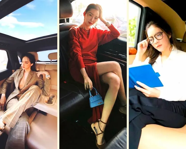 Hàng ghế sau của xe cũng là vị trí “đắc địa” để có những bức ảnh “sống ảo” tuyệt vời