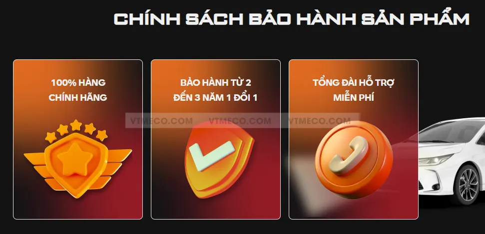 Chính sách bảo hành và cam kết chất lượng của đèn led trợ sáng ô tô