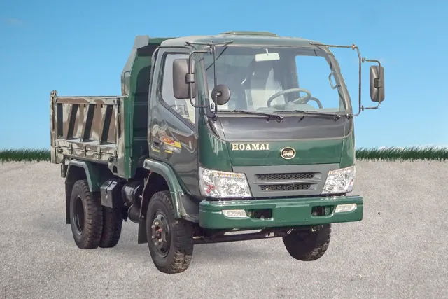 Xe ben Hoa Mai 3 tấn với thùng ben 2.5 khối chuyên chở vật liệu xây dựng