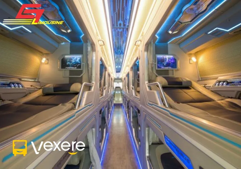 Xe Cúc Tùng giường nằm với hệ thống điều hòa và wifi