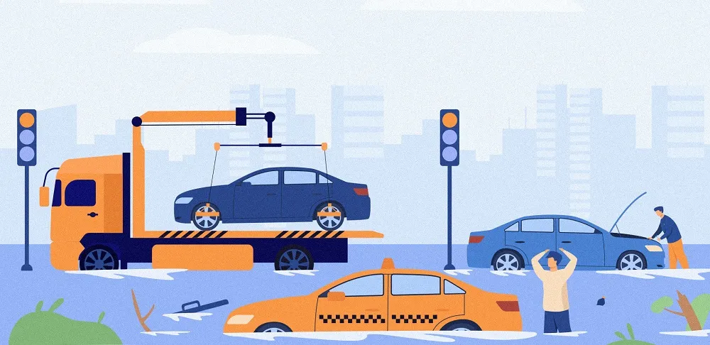 Luôn Gọi Cứu Hộ Chuyên Nghiệp Khi Xe Bị Ngập Sâu Để Đảm Bảo An Toàn