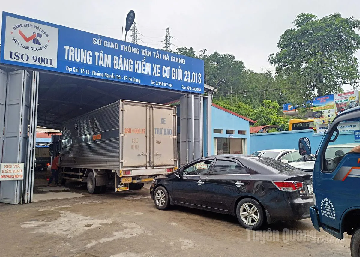 Từ 6-9, Trung tâm Đăng kiểm xe cơ giới 23-01S phục vụ kiểm định cả ngày thứ Bảy