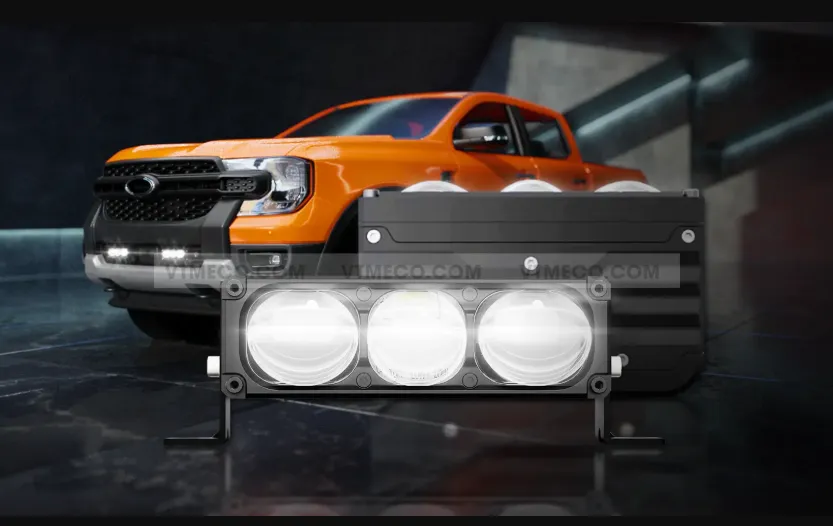 Hình ảnh kiểm tra hiệu suất ánh sáng thực tế của đèn led ô tô