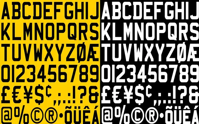 Hình ảnh font Mandatory đang được áp dụng trên biển số xe