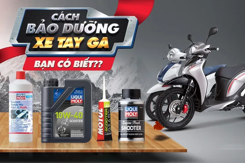 Bảo dưỡng thay nhớt xe tay ga đúng cách, bạn có biết?