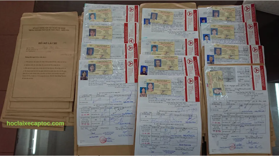 Hồ sơ đăng ký học lái ô tô và kết quả sau thi sát hạch