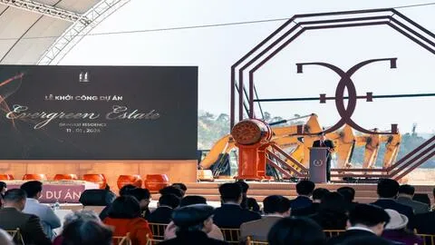 Khởi công Khu đô thị Evergreen Estate - Dấu mốc phát triển mới của đô thị tại phường Đông Kinh, Lạng Sơn