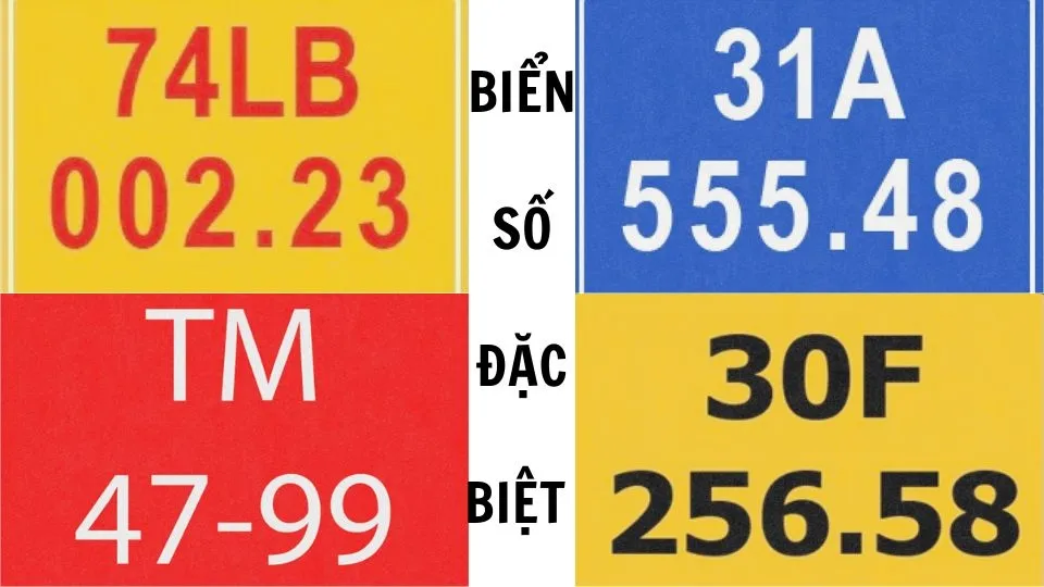 Phân biệt các loại biển số xe ưu tiên theo màu sắc tại Việt Nam