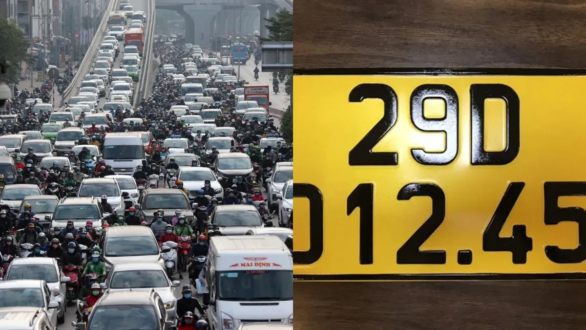 Quy định màu sắc biển số xe 29