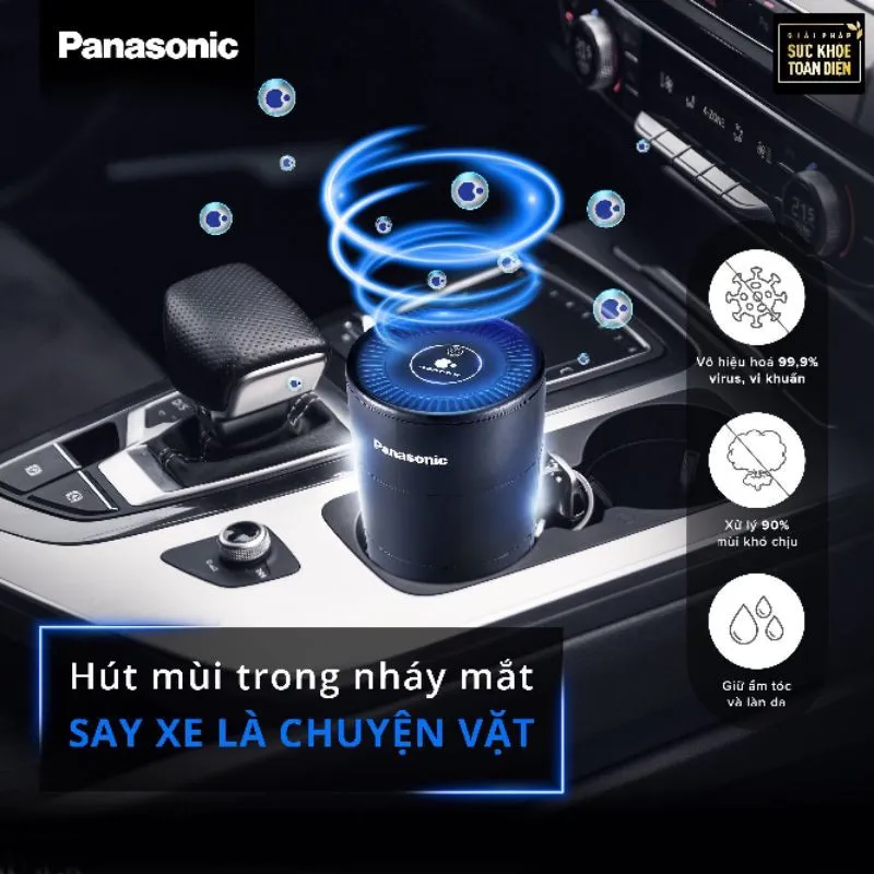 Hình ảnh thực tế máy lọc không khí cho ô tô dạng ly nước