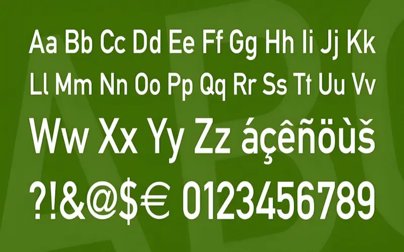 Hình ảnh font chữ DIN 1451, một tiêu chuẩn kỹ thuật lâu đời