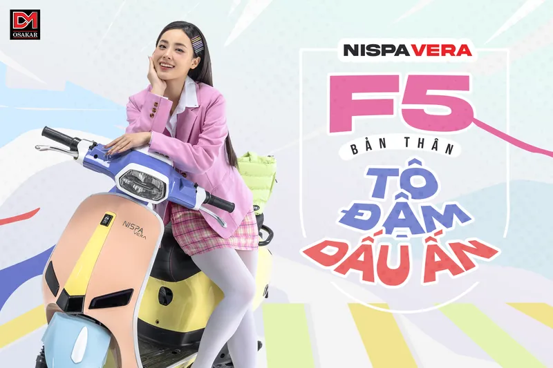 Osakar Nispa Vera với bảng màu phong phú và cụm đèn xi nhan phong cách cổ điển quyến rũ