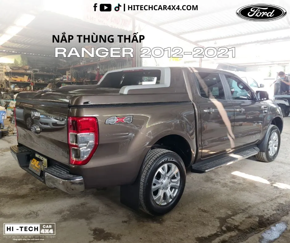 Hình ảnh chi tiết ron cao su chất lượng cao trên nắp thùng thấp xe bán tải, đảm bảo khả năng chống nước