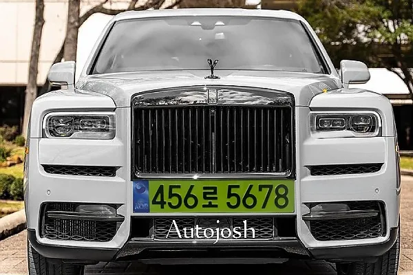 Xe Rolls-Royce với biển số công ty tại Hàn Quốc