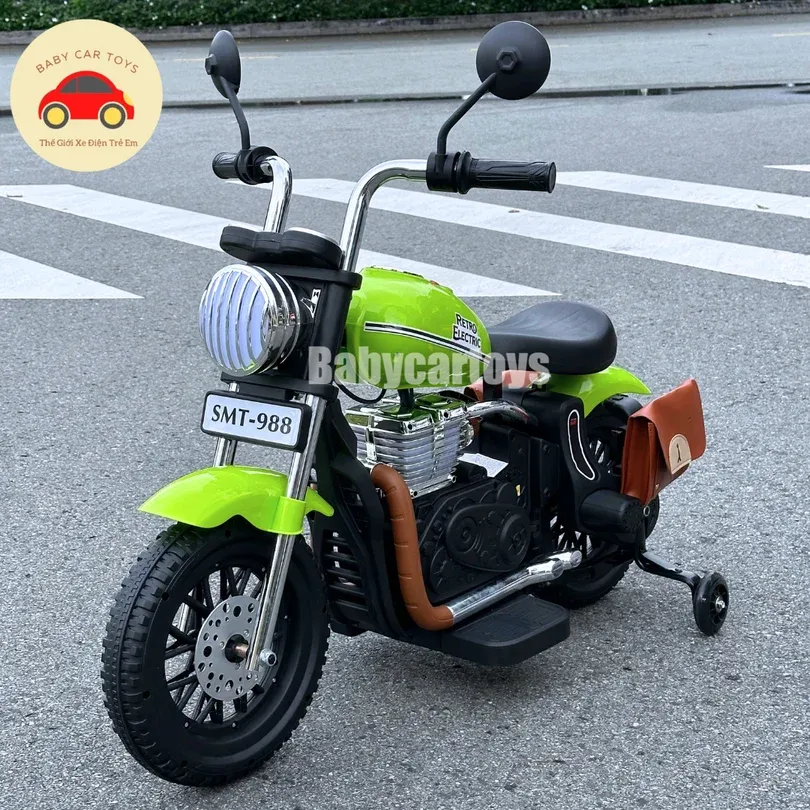 Xe máy điện cho trẻ em kiểu dáng cổ điển tinh tế