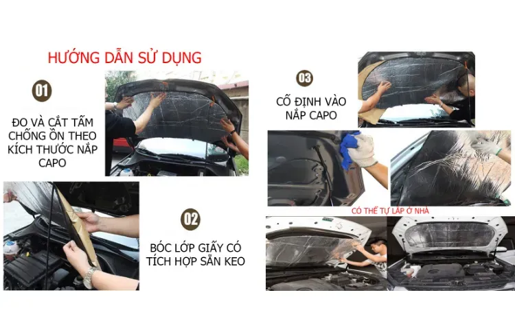 Hướng dẫn đo lường số lượng tấm dán cách âm ô tô cần thiết cho các khu vực