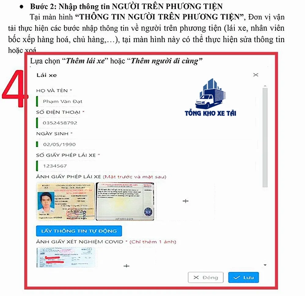 dịch vụ đăng ký tem luồng xanh