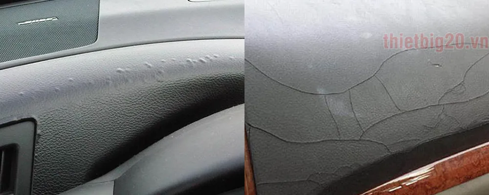 Bảng điều khiển taplo xe hơi đã được lắp đặt thảm lót taplo chống nóng