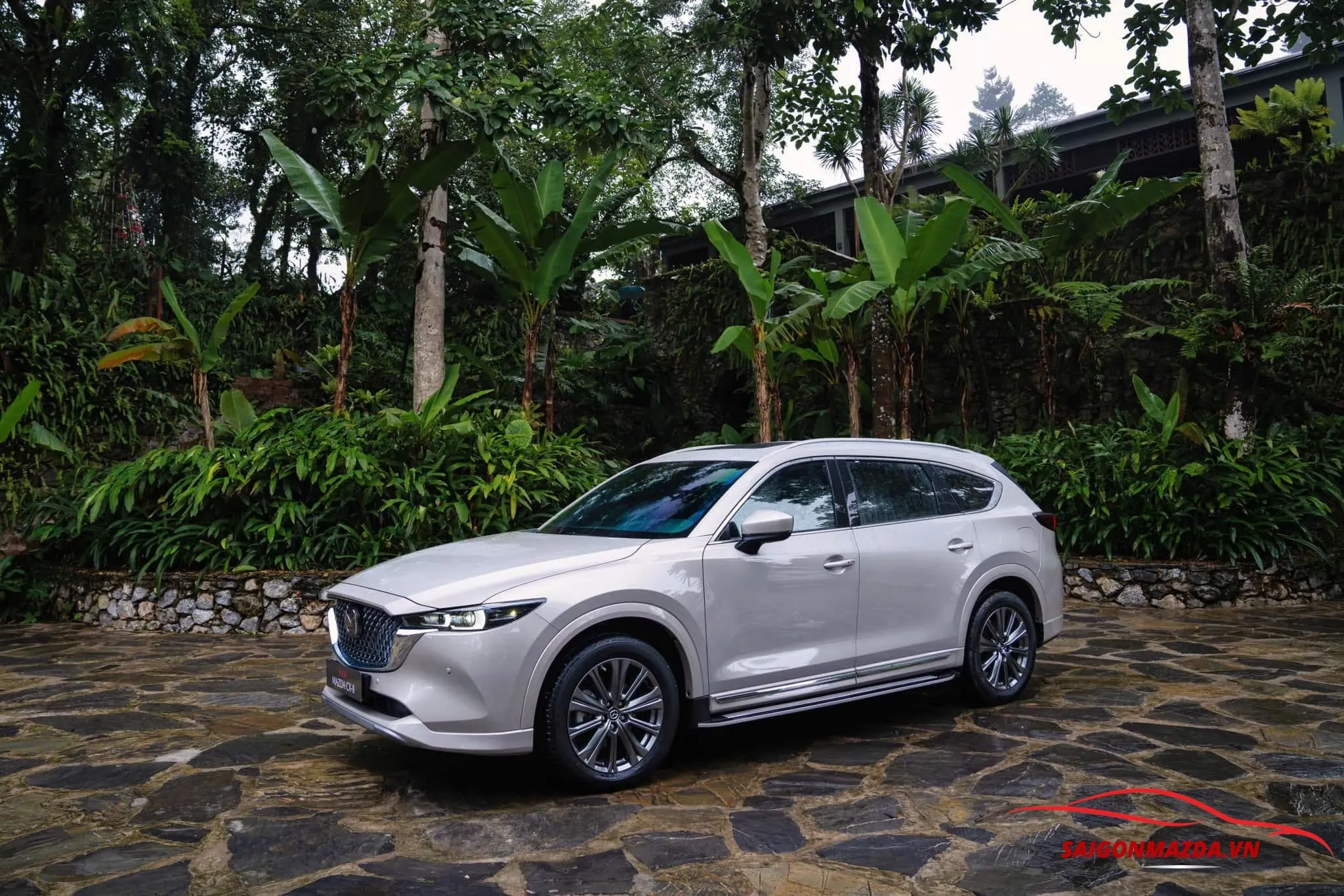 mazda cx8 signature awd trắng