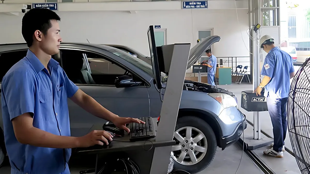 Đăng kiểm xe ô tô sau khi có biển số 49