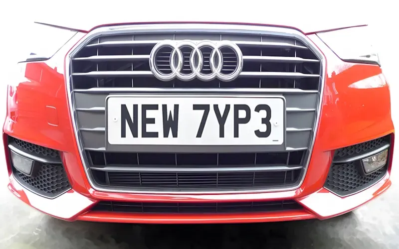 Toàn cảnh font UK Number Plate (Charles Wright), tiêu chuẩn của Anh Quốc