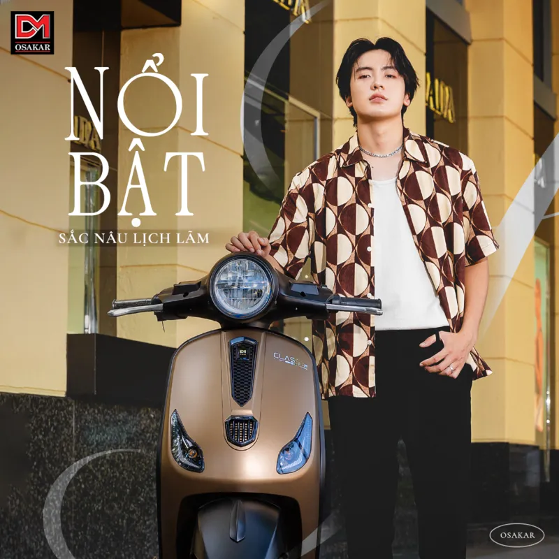 Dòng xe điện Osakar Classy SI với thiết kế thanh lịch, trang bị tính năng cứu hộ SOS thông minh