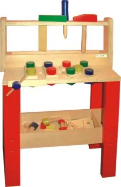 Hình ảnh bộ lắp ráp kỹ thuật mầm non bằng gỗ chuyên dụng cho trẻ em