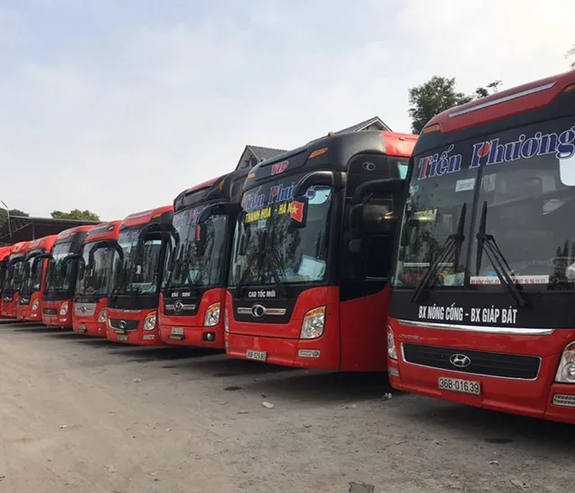 Nhà xe Tiến Phương chạy đường cao tốc mới từ Yên Cát đi Hà Hội, Thái Nguyên, Bắc Ninh