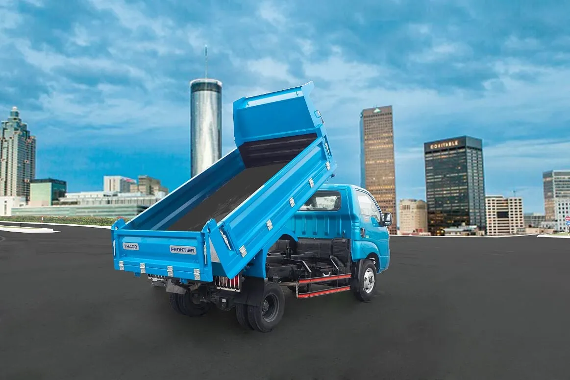 Nội Thất Cabin Xe Ben Kia K250B Với Điều Hòa Và Thiết Bị An Toàn