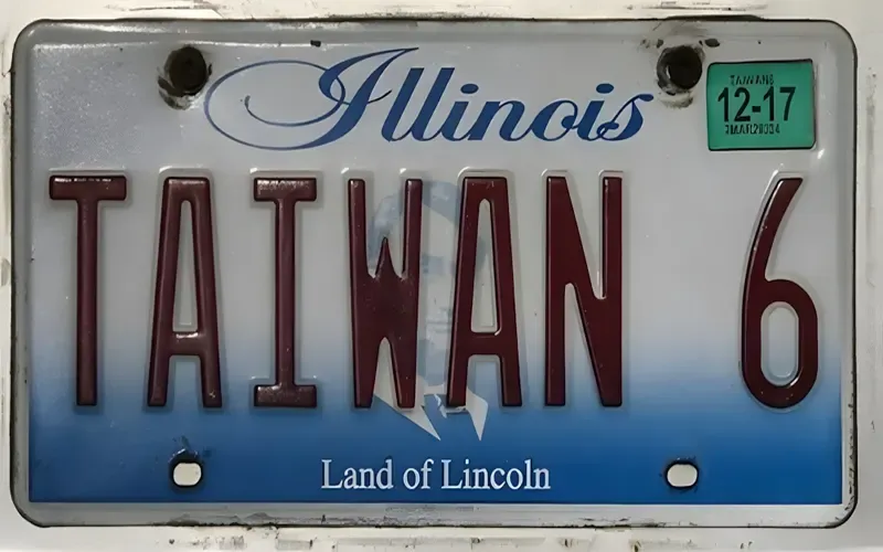 Thiết kế sắc nét của font Taiwan License Plate