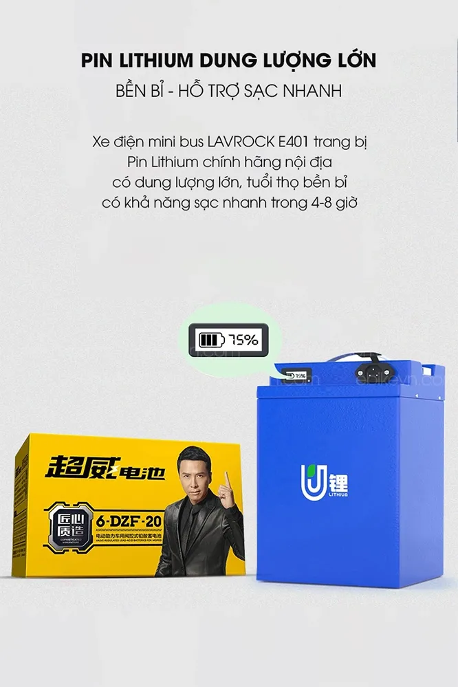 Pin Lithium dung lượng lớn trên Lavrock