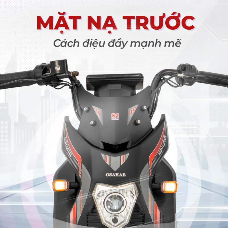 Osakar Xmen New thiết kế hầm hố với phuộc giảm xóc đôi chịu lực cực tốt