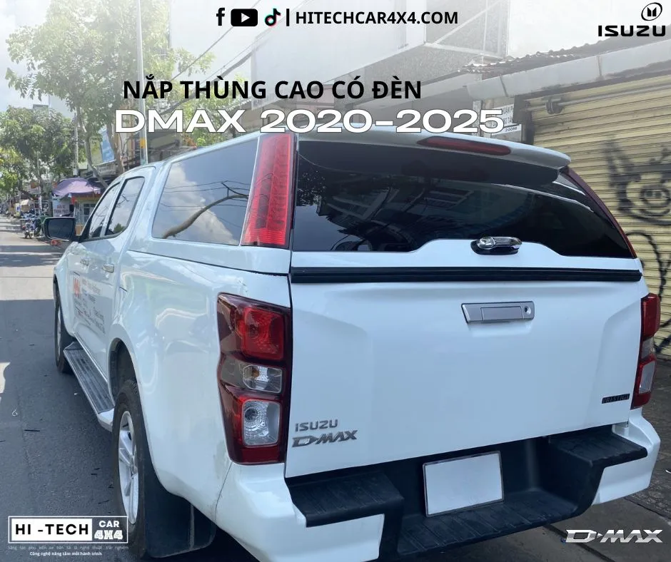 Hệ thống ty thủy lực giúp mở nắp thùng xe bán tải Isuzu 2020 một cách nhẹ nhàng và an toàn