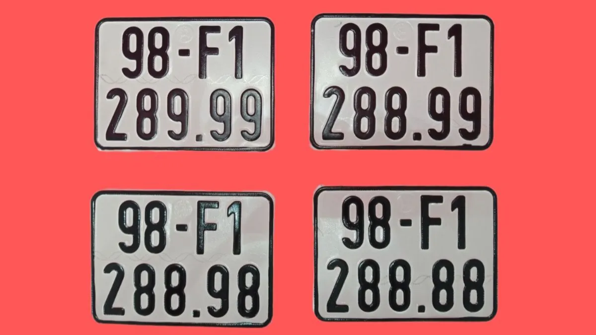 Quy tắc thể hiện biển số xe 98 theo cấu trúc và màu sắc