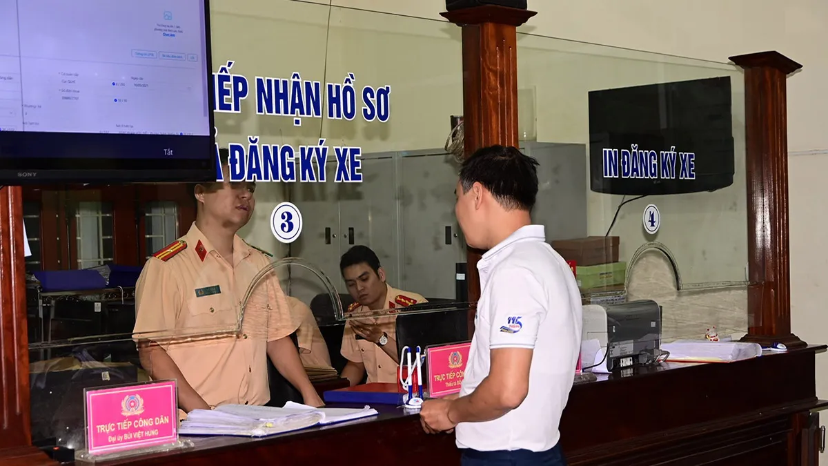 Đăng ký ô tô bước 2