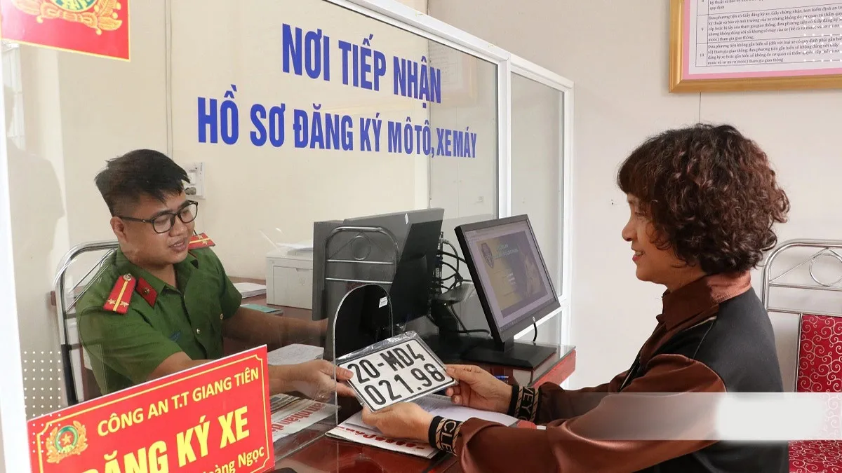 Đăng ký xe máy bước 2