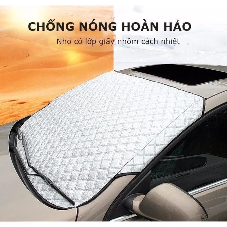 Tấm che nắng, chắn nắng kính lái dạng bạt dày 3 lớp cho xe ô tô loại 1 | Shopee Việt Nam