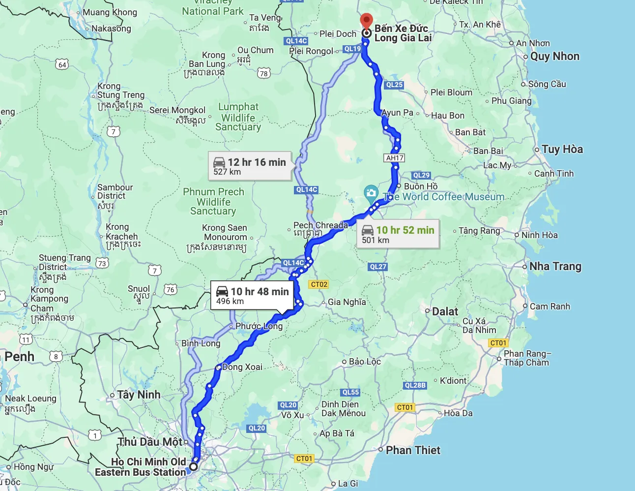 lá»™ trÃ¬nh xe thuáº­n Ã½ tá»« sÃ i gÃ²n Ä‘i gia lai