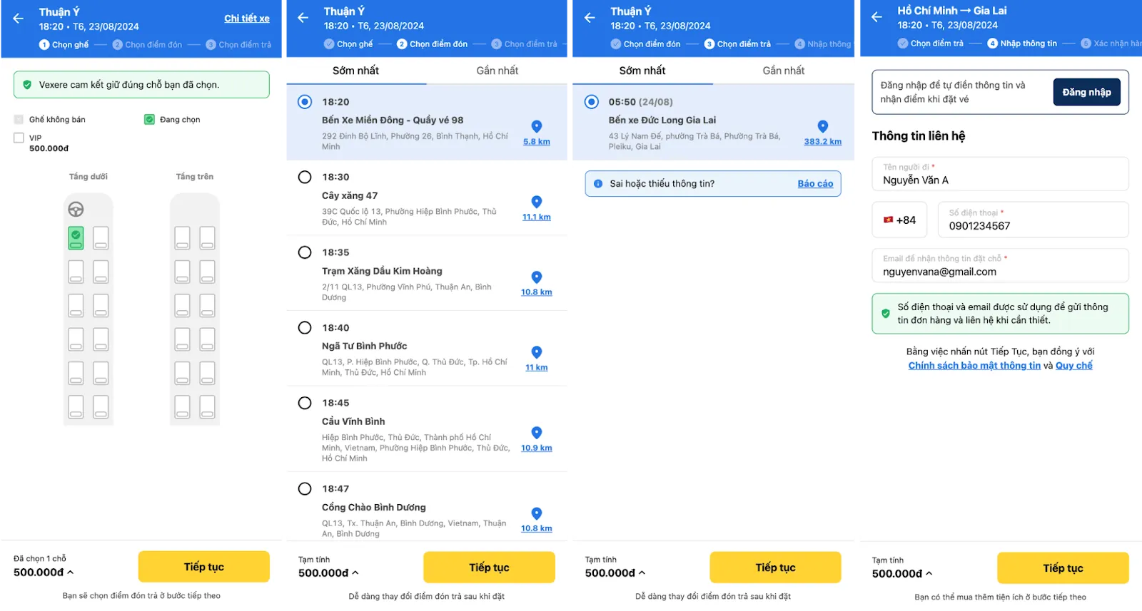 Ä‘áº·t vÃ© xe thuáº­n Ã½ Ä‘i gia lai tá»« sÃài gÃ²n