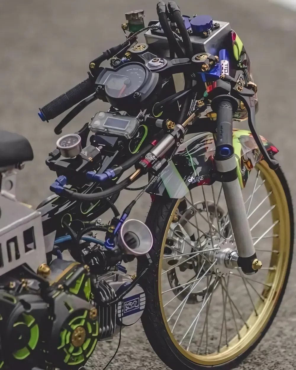 ảnh xe điện độ drag 3