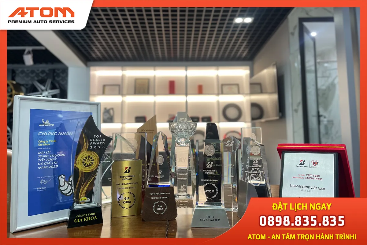 ATOM - Nhà phân phối lốp uy tín được nhiều thương hiệu vinh danh