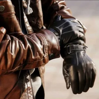 Găng Tay Lái Xe Ô Tô Da Nâu Dáng Cổ Điển