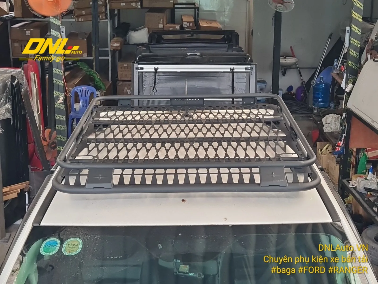 Baga mui BG04 được lắp đặt hoàn chỉnh trên mẫu xe bán tải Ford Ranger