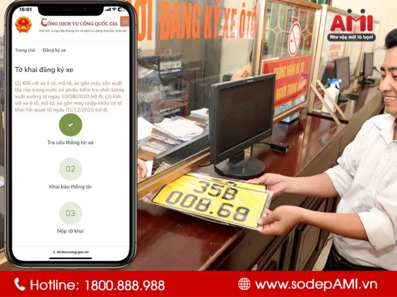 Người dân tham gia đấu giá biển số xe ô tô trực tuyến theo quy định mới 2025