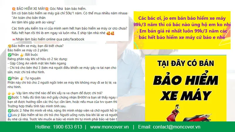 Kinh nghiệm bán bảo hiểm xe máy trực tuyến